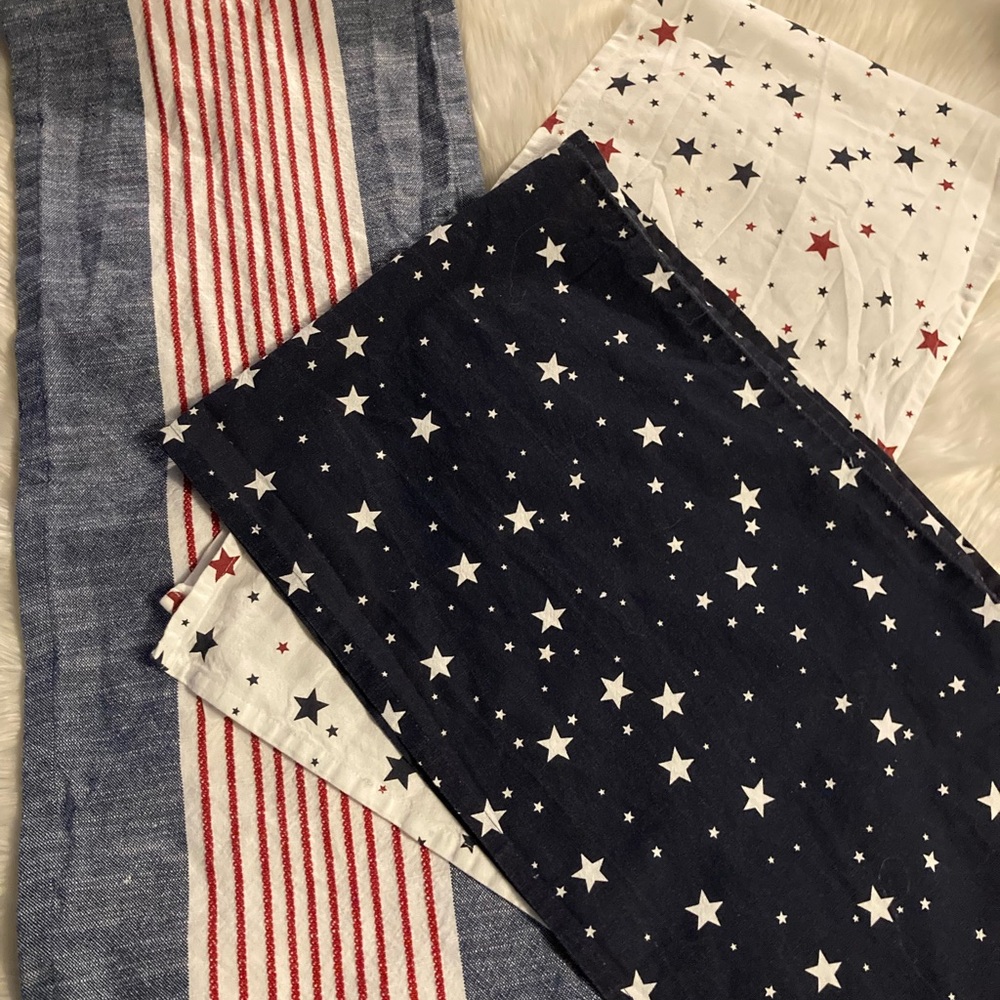 Hobby Lobby Patriotic Star and Stripe Table Linens